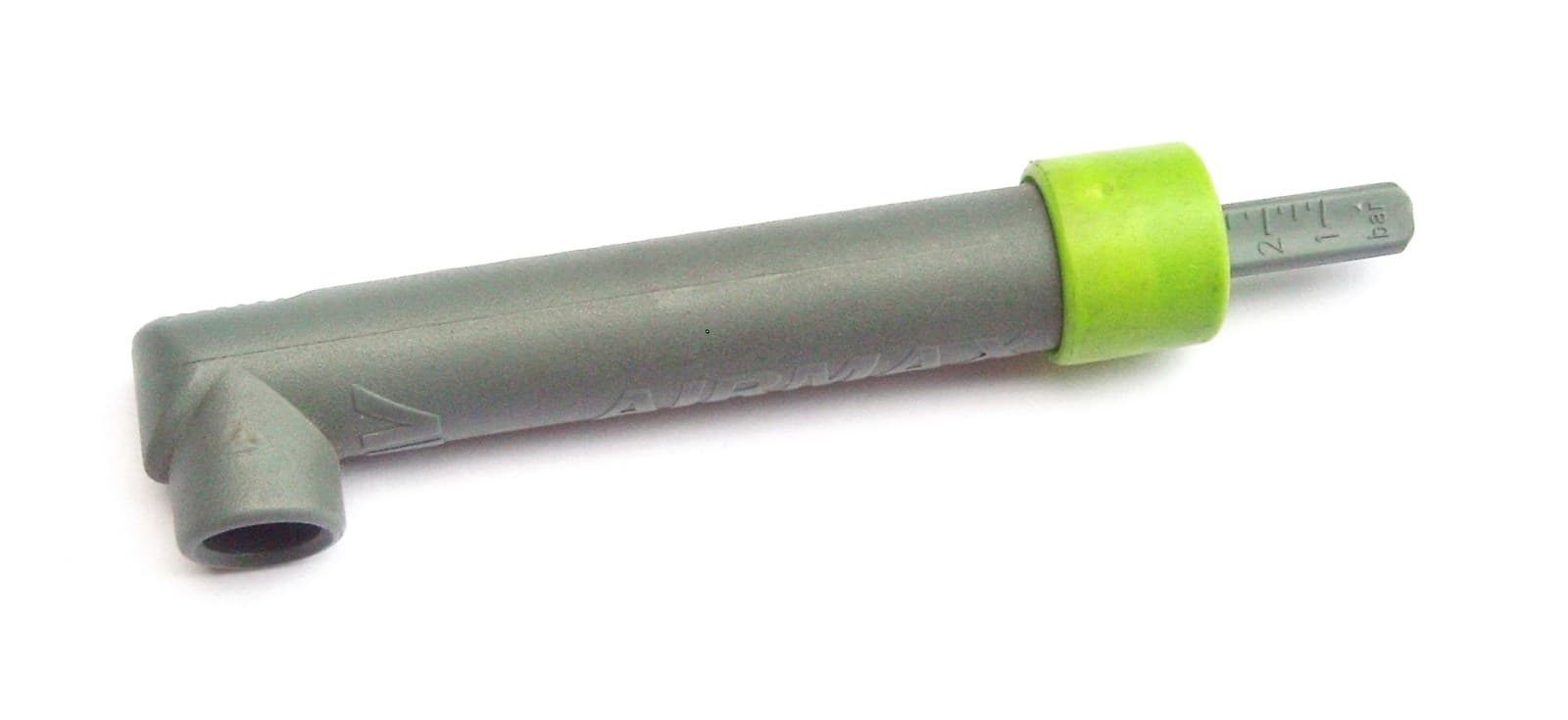 An analog bicycle tire-pressure gauge